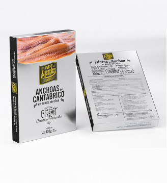 Comprar Anchoas en aceite de oliva 120g - Serie Gourmet de Conservas Linda Playa