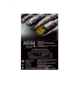 Comprar Anchoas en aceite de oliva 100g - Serie Artesanía de Conservas Linda Playa