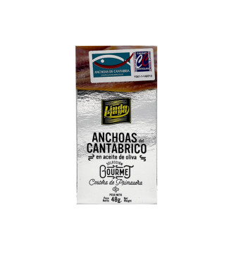 Comprar Anchoas en aceite de oliva 48g - Serie Gourmet de Conservas Linda Playa
