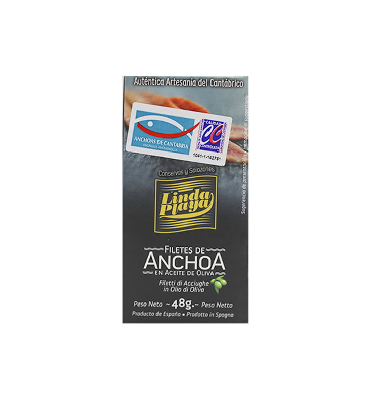 Comprar anchoas en aceite de oliva 48g (octavillo)
